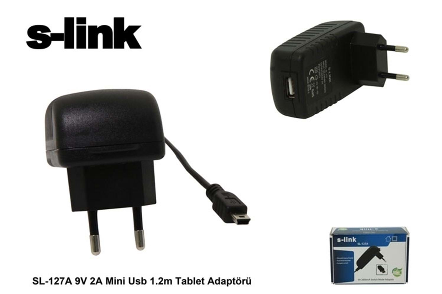 S-link SL-127A 9v 2a Mini Usb Tablet Adaptörü