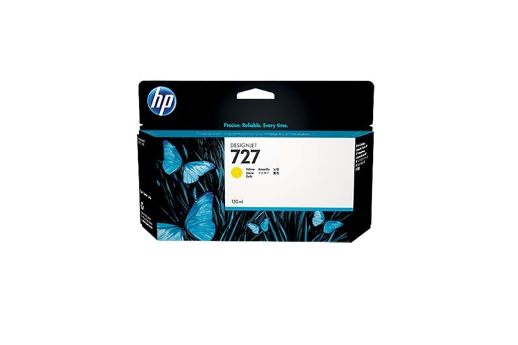 HP 727 Yellow Sarı 130ML Plotter Kartuşu B3P21A