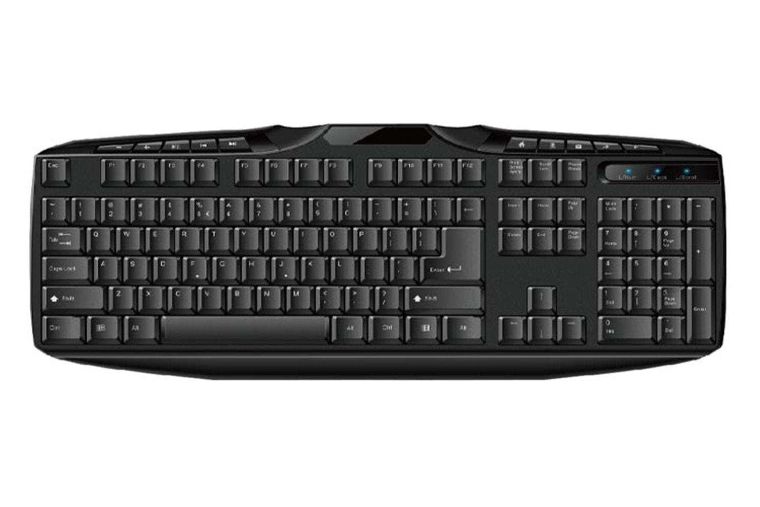 Everest KB-250U Siyah F Usb Kablolu Multimedya 113 Tuşlu Klavye