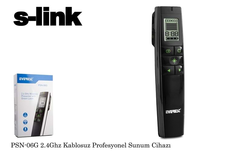 Everest PSN-06G 2.4ghz Kablosuz Profesyonel Presenter