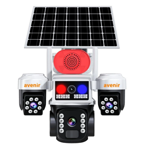 AVENIR 6MP AV-S264W 3-Kameralı 3PTZ WIFI Solar Kamera
