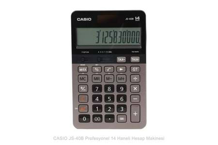 Casio JS-40B Profesyonel 14 Hane Masa Üstü Hesap Makinesi