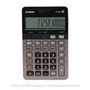 Casio JS-40B Profesyonel 14 Hane Masa Üstü Hesap Makinesi