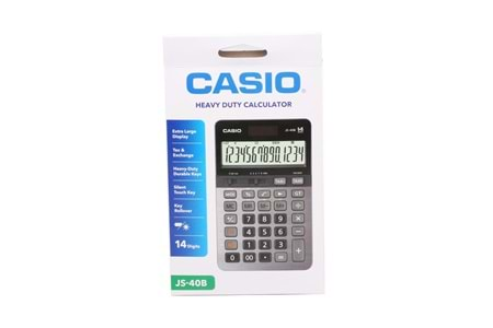 Casio JS-40B Profesyonel 14 Hane Masa Üstü Hesap Makinesi