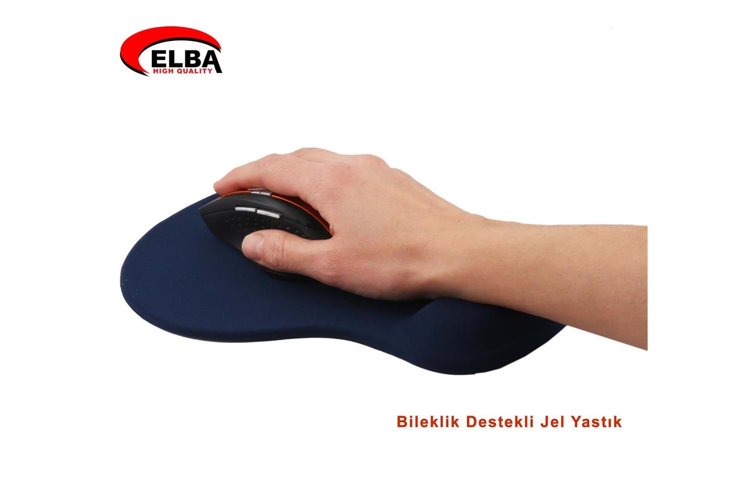 Elba K06152 Bileklikli Jel Mouse Pad Mavi