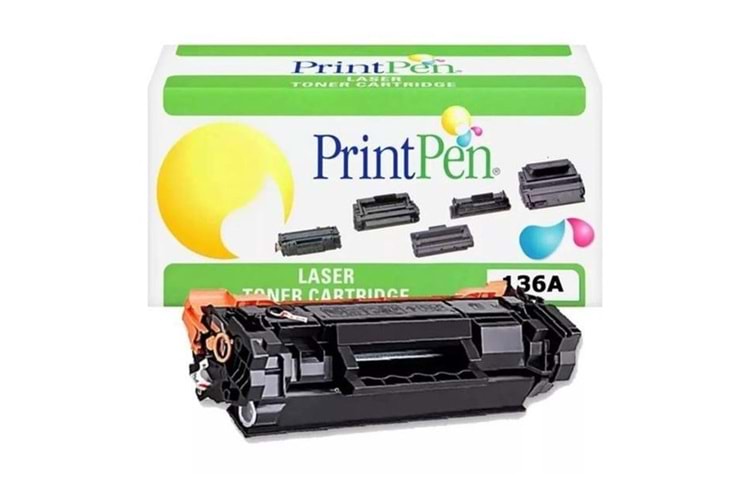 PRINTPEN W1360A (136A) Siyah (chipsiz) Muadil Toner