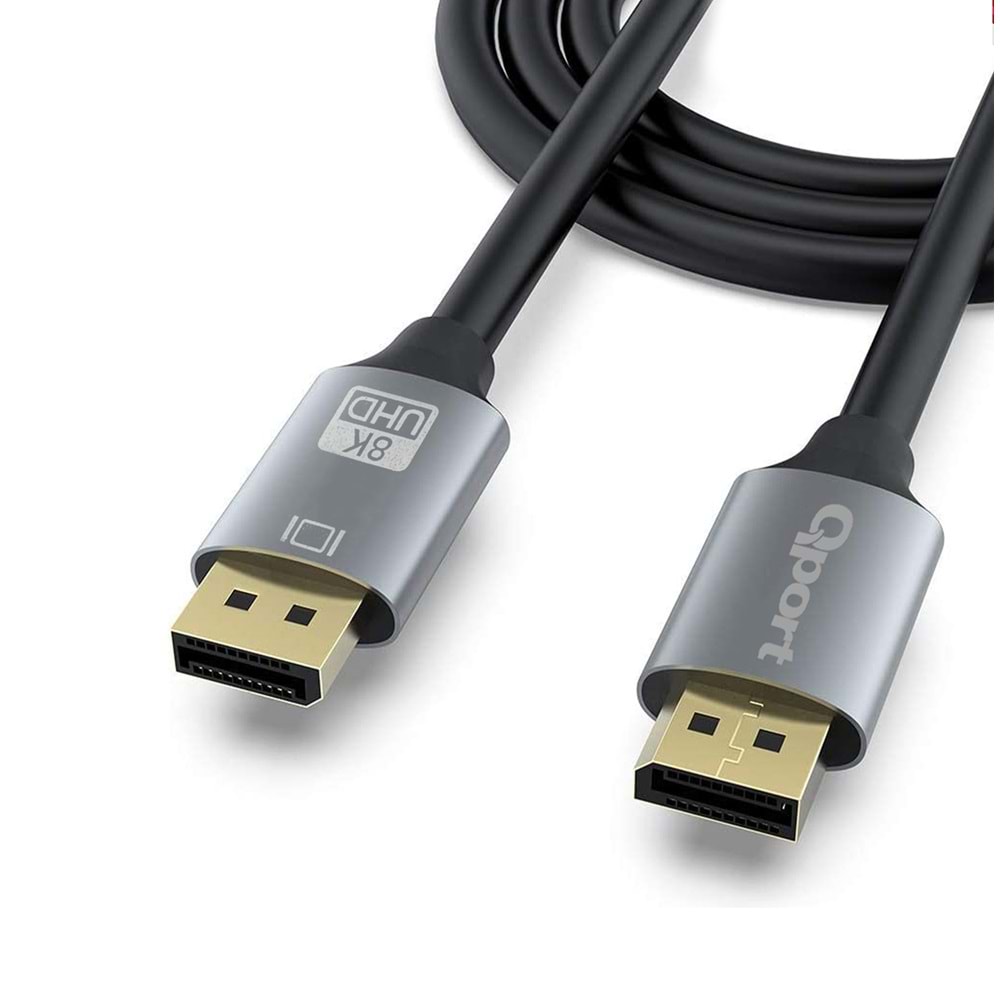 QPORT Q-DP104 10metre 1.4V DP Görüntü Kablosu