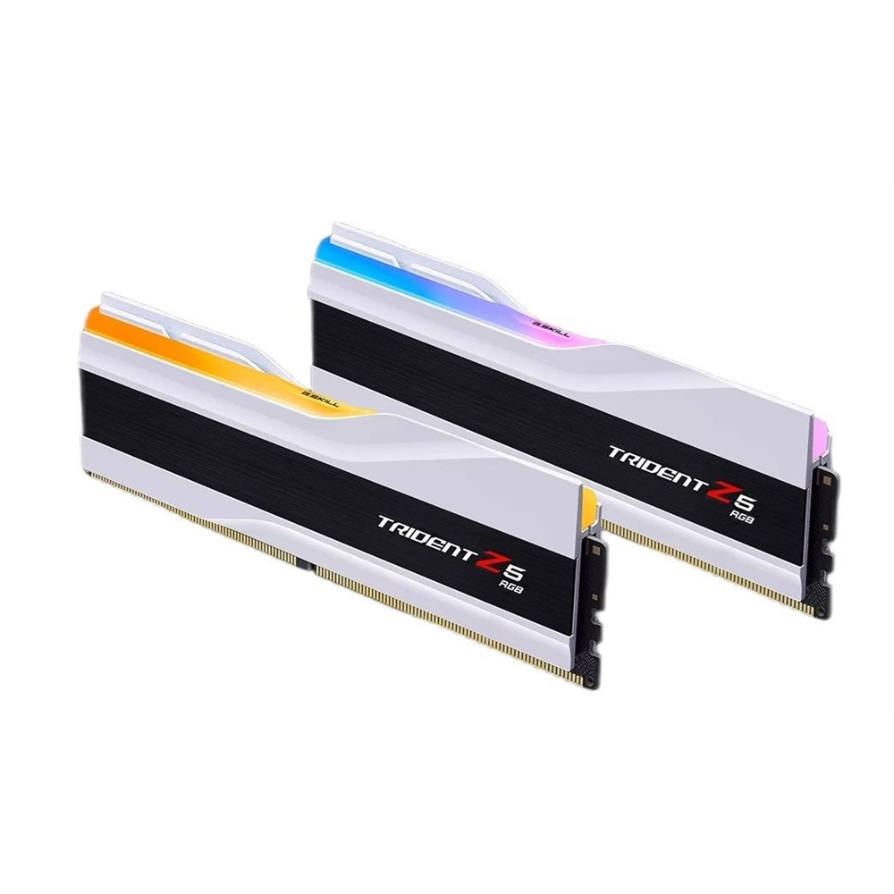 GSKILL 64GB (2X 32GB) DDR5 6000MHZ CL30 RGB DUAL KIT PC RAM / TRIDENT Z5 RGB SILVER F5-6000J3040G32GX2-TZ5RS