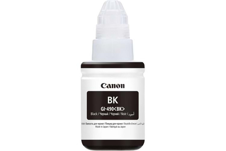 Canon GI-490BK Black Siyah Şişe Mürekkep G1411-2411-3411-4411