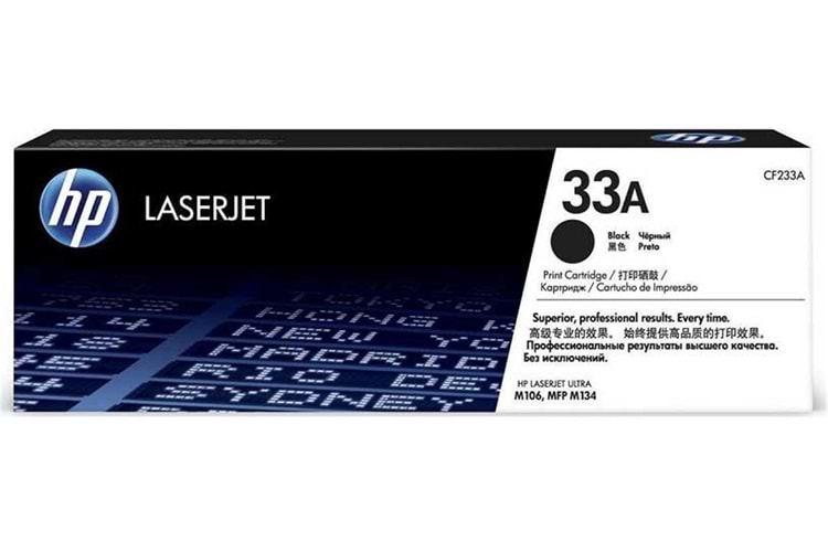 HP 33A Black Siyah 2.300 Sayfa Toner CF233A