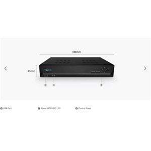 REOLINK 16kanal 16mp 2-diskli PoE NVR Kayıt Cihazı NVS16-410