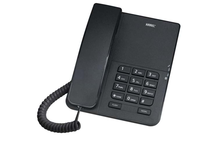 Karel Tm140 Siyah Analog Masa Üstü Kablolu Telefon