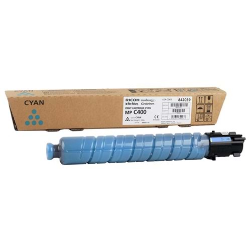 Ricoh MP C400 Cyan Mavi Orjinal Fotokopi Toneri MP C300-401 10.000 Sayfa 