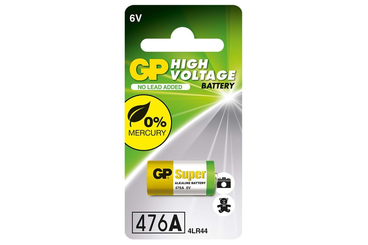 GP GP476A 4LR44 6V Yüksek Voltaj Alkalin Pil