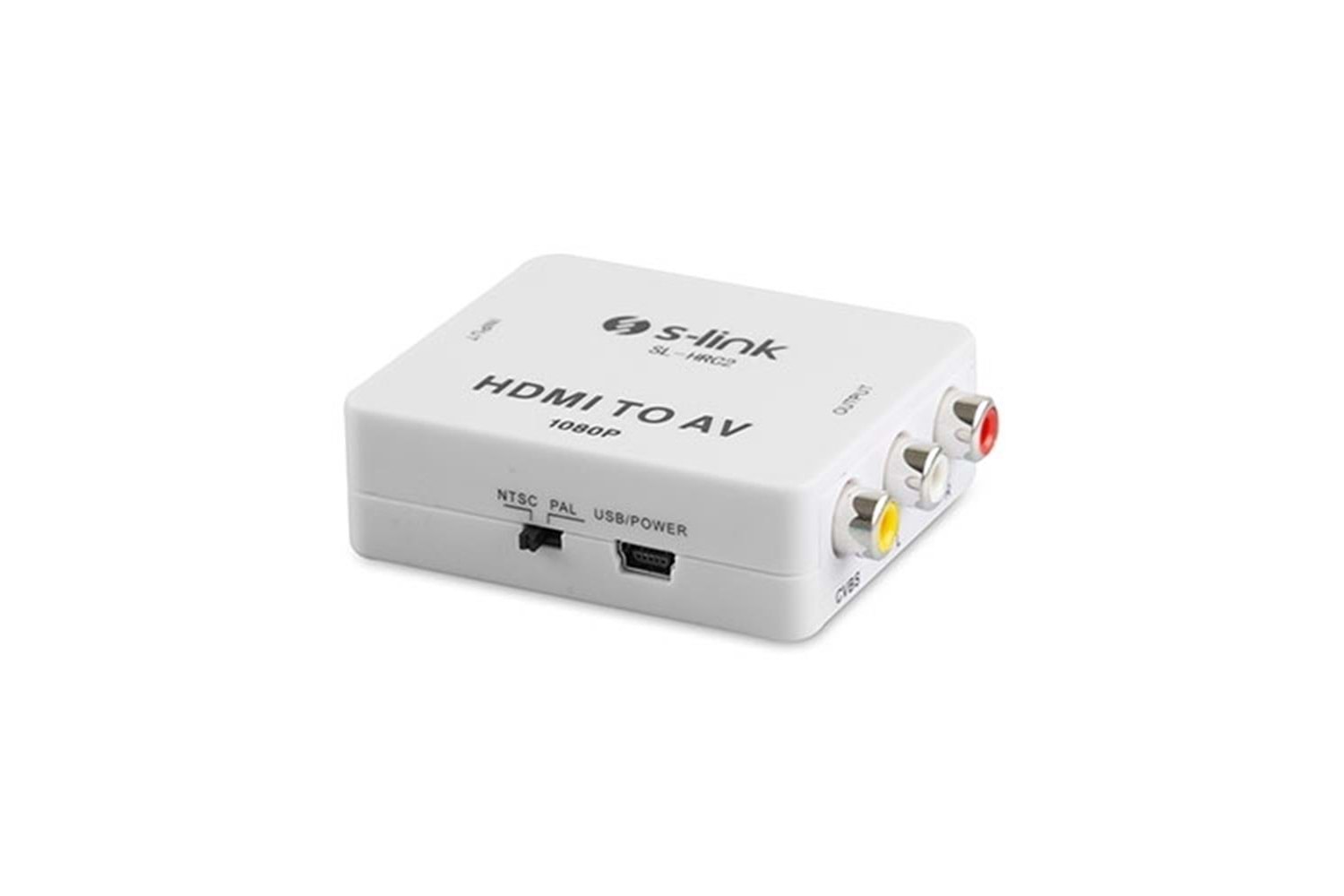 S-link SL-HRC2 Hdmı To Av 1080p Mini Model Dönüştürücü