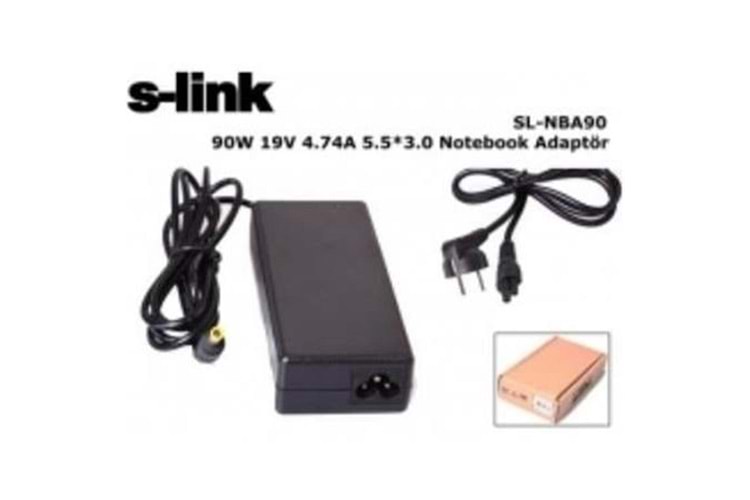 S-link SL-NBA90 90W 19V 4.74A 5.5-3.0 Samsung Notebook Bataryası
