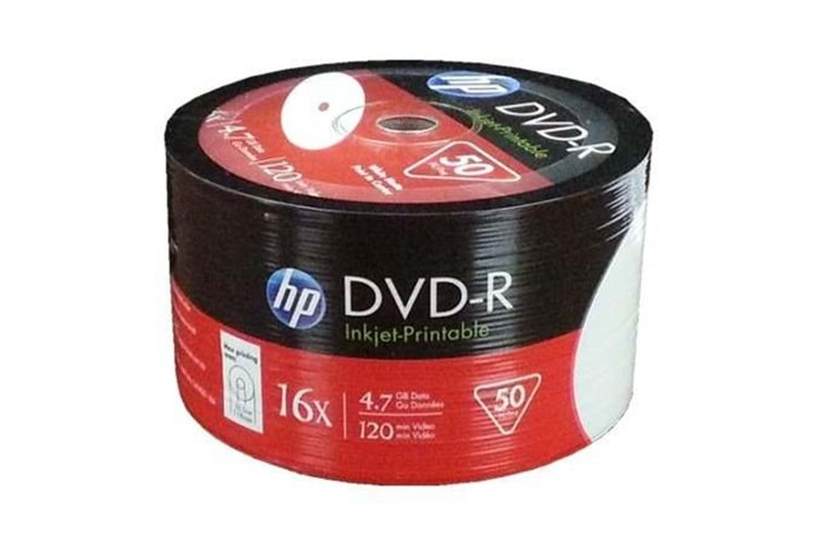 Hp DVD-R 4,7gb-120min 16x 50 li Shrink