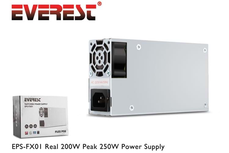 Everest EPS-FX01 Real 200w Peak 250w Slim Power Güç Kaynağı