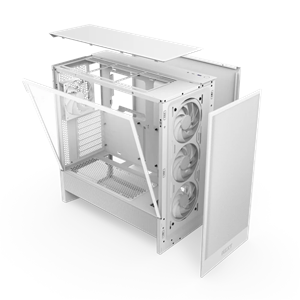 NZXT H5 FLOW 2024 RGB CC-H52FW-R1 Gaming Mid-Tower PC Kasası Beyaz