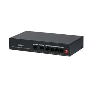 DAHUA 6port 36w PoE Yönetilemez Switch DH-S3006-4ET-36