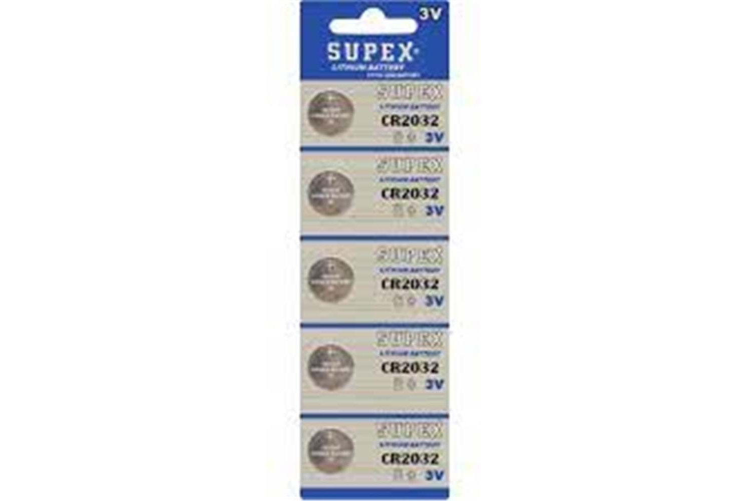 Supex Cr2032 3V Lityum 5Li Blister Pil