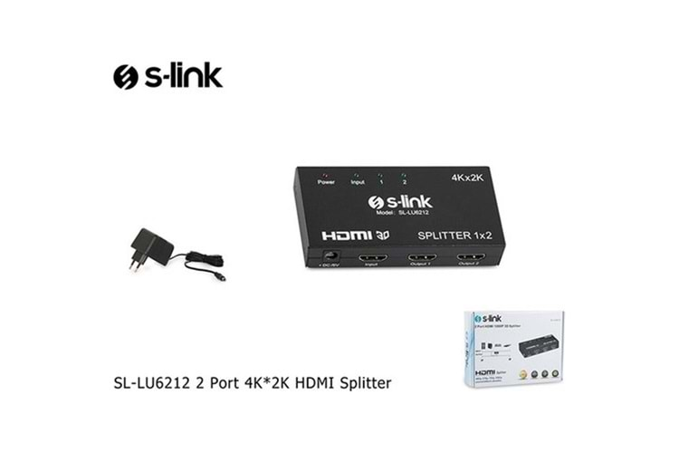 S-link SL-LU6212 1pc-2mn 4k-2k Hdmı Çoklayıcı