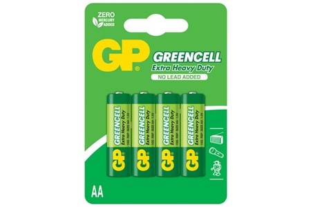 GP Greencel R6 AA Boy Çinko Kalem Pil 4'lü Paket GP15G-U4
