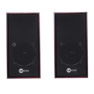 LECOO DS105 1+1 Siyah 5w RMS Hoparlör Ahşap