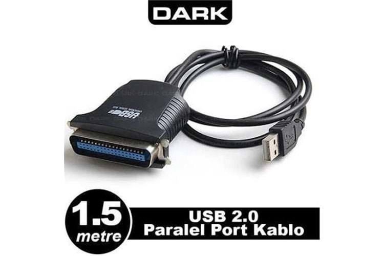 Dark DK CB USB2XLPT USB - Paralel Port Dönüştürücü Kablo