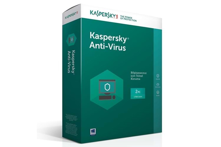 Kaspersky Antıvırus Türkçe 2 Kullanıcı 1 Yıl Box