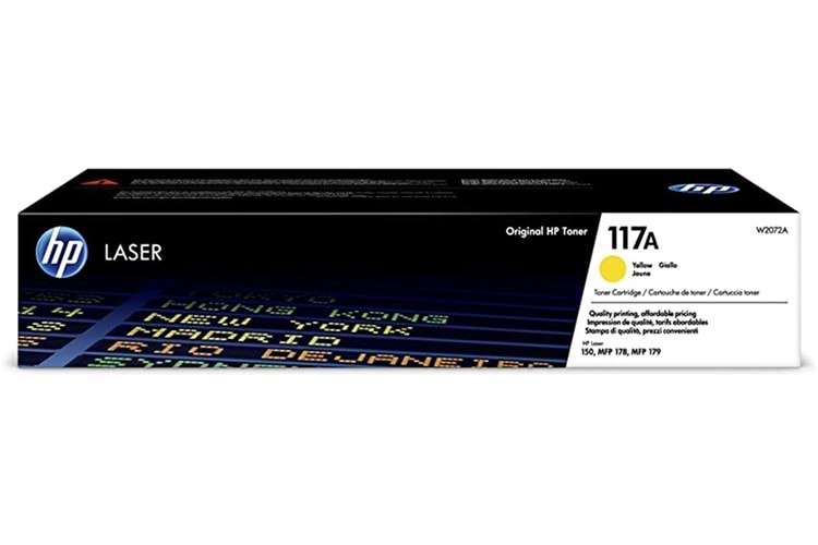 HP 117A Yellow Sarı 700 Sayfa Toner W2072A