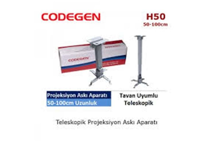 Codegen H50 Tavan Asma Aparatı 50-100 cm (Teleskop