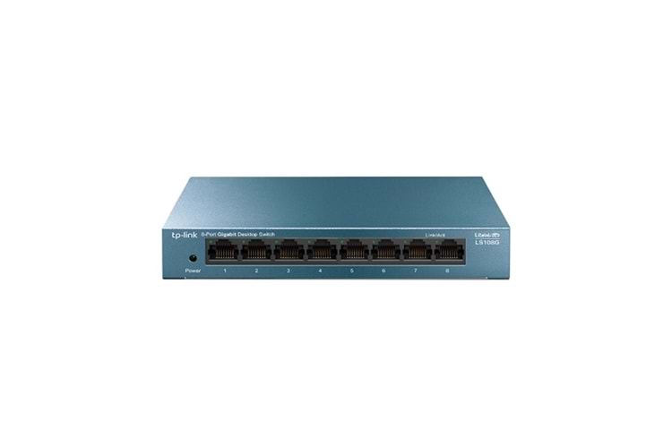 Tp-Link LS108G 8 Port 10-100-1000 Mbps Switch Metal Kasa