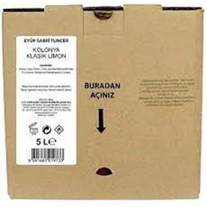 Eyüp Sabri Tuncer 5lt Limon Kolonyası (5lt Bag IN Box Endüstriyel)
