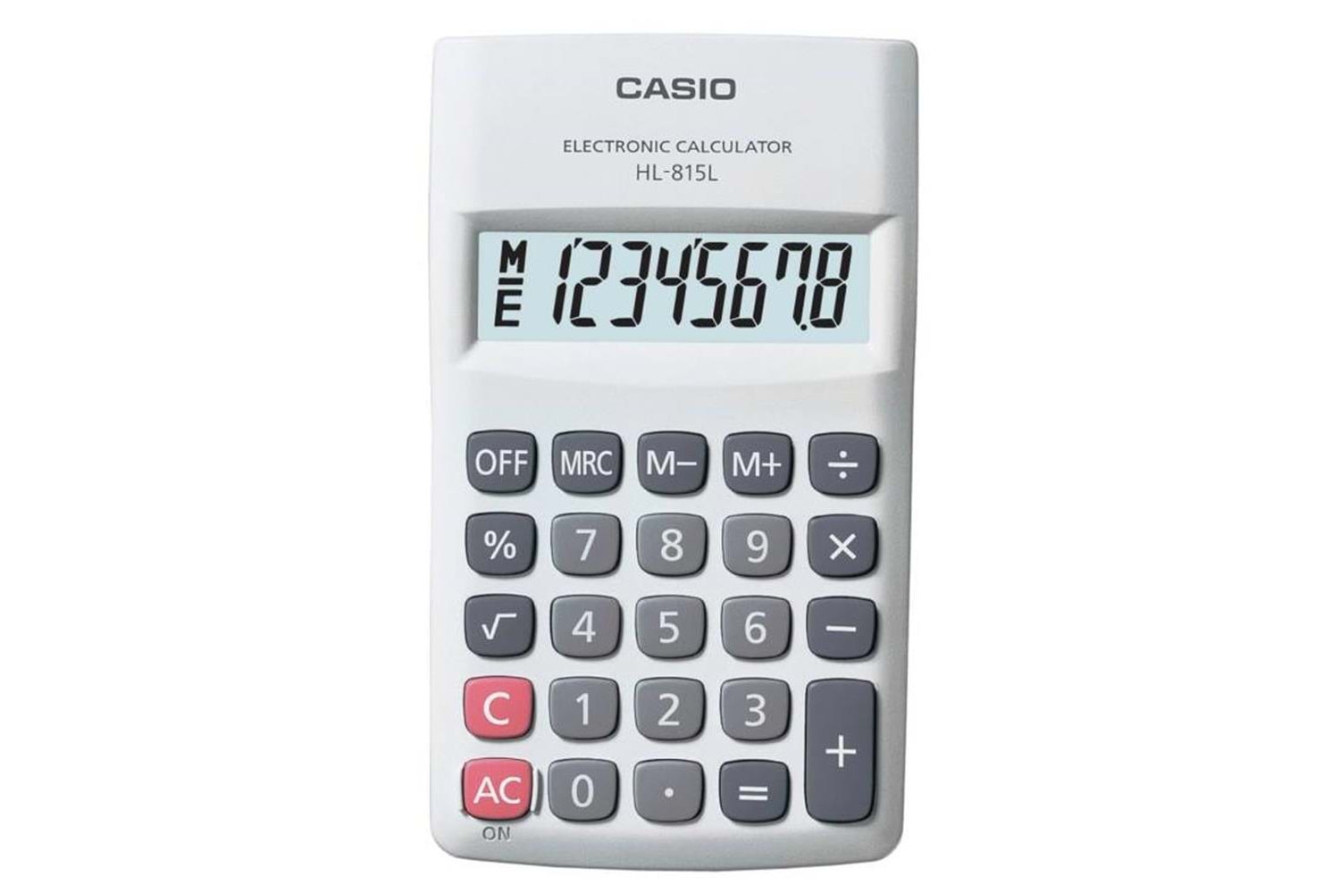 Casio HL-815L-WE 8 Hane Beyaz Hesap Makinesi