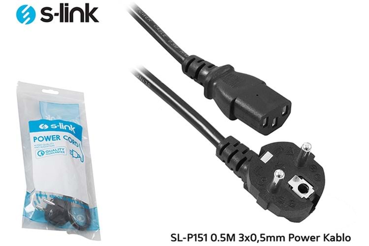 S-link SL-P151 0.5Mt 3x0,5mm Power Kablo