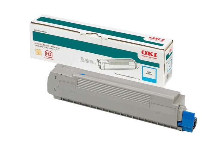 Oki C824-834-844 5bin Sayfa Cyan Mavi Toner 47095703