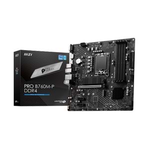 MSI PRO B760M-P DDR4 HDMI DP PCIe 16X v4.0 1700p mATX 