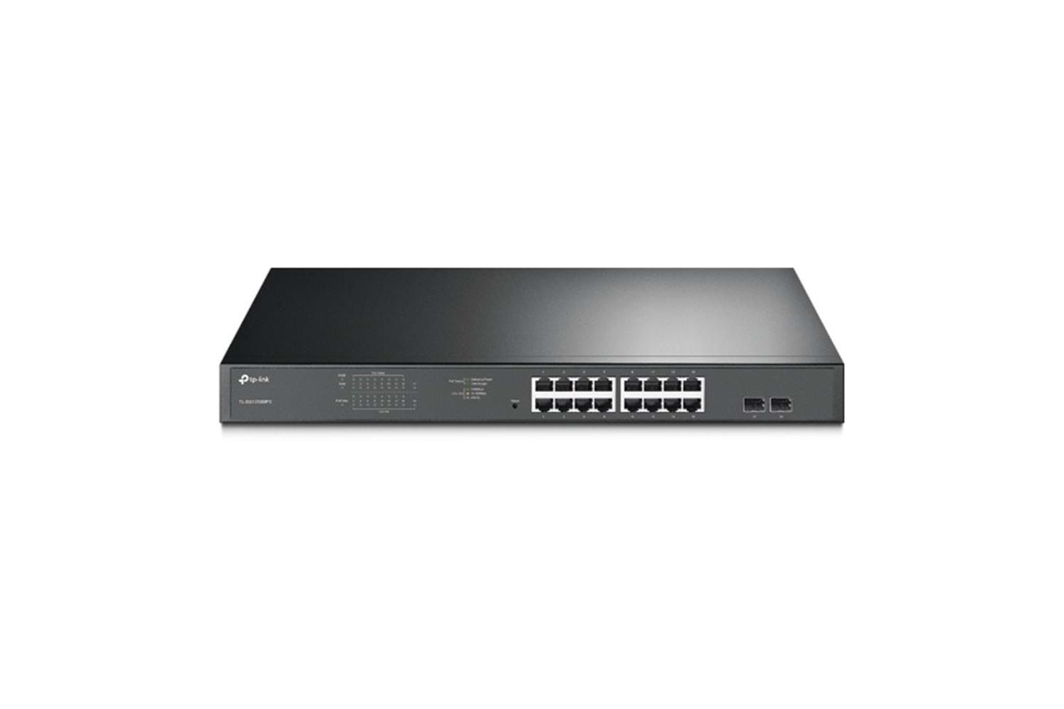 Tp-Link TL-SG1218MP 16 Port 10-100-1000 Poe+ Switch 2 Port SFP Çelik Kasa Rack Mount