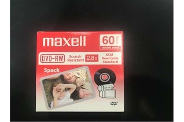 Maxell Dvd-rw 2.8gb 8cm Rewritable Standar Kamera Dvd