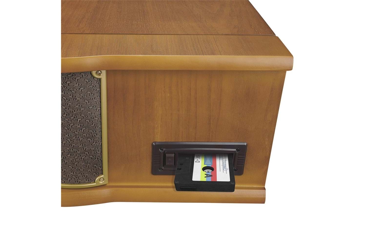 Mikado Nostalgia MN-P325 DÖNENCE Pikap Ahşap 2X5W Stereo Spk MP3 Çalar USB-Radyo-CD-Kaset -BT Müzik