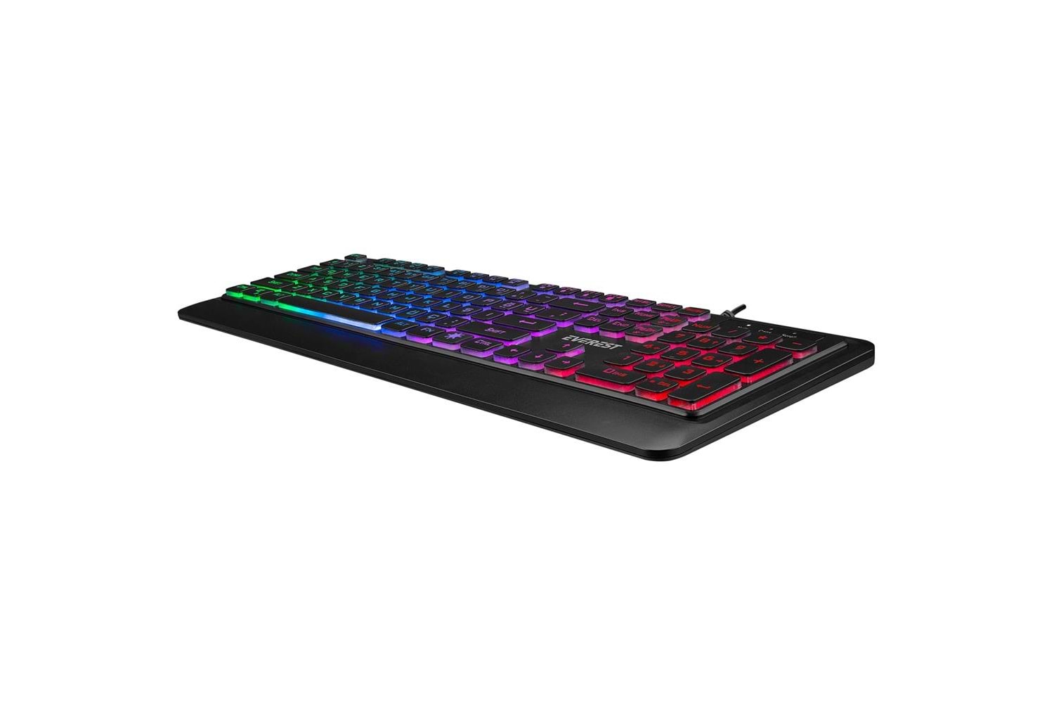 Everest KM-R59 FORZA PLUS Siyah Usb Rainbow Backlight Q Klavye + 1200 dpi Mouse Set