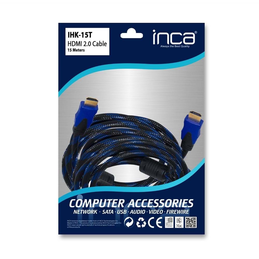 Inca IHK-15T 2.0 15mt Hdmı Kablo 18 Gbps 4K& 2K & FULL HD