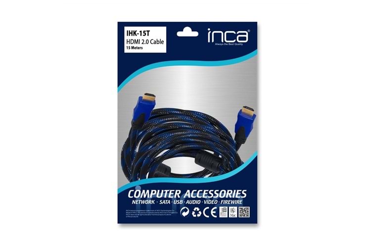Inca IHK-15T 2.0 15mt Hdmı Kablo 18 Gbps 4K& 2K & FULL HD