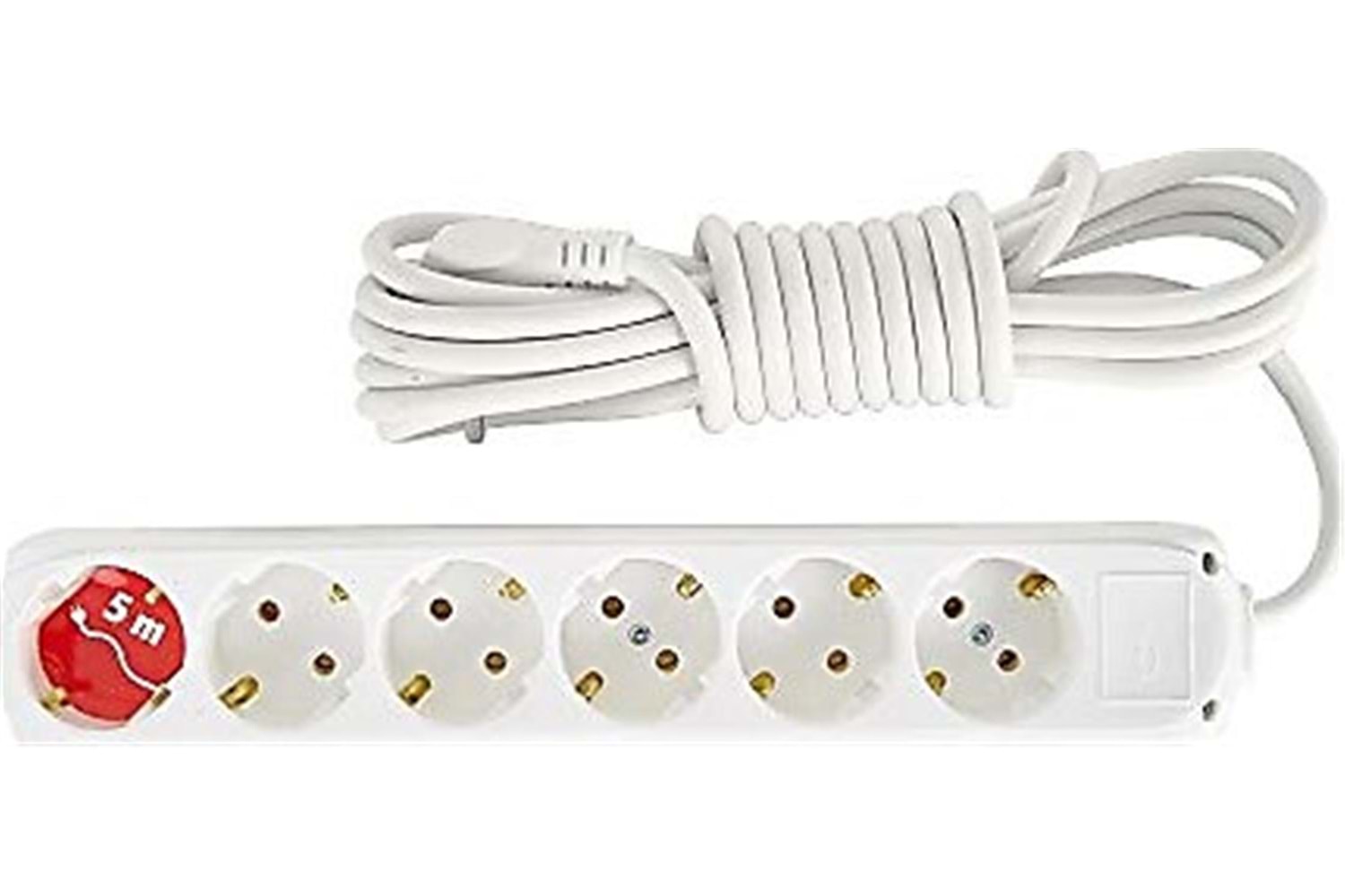 Almera 6lı 5mt Topraklı Priz