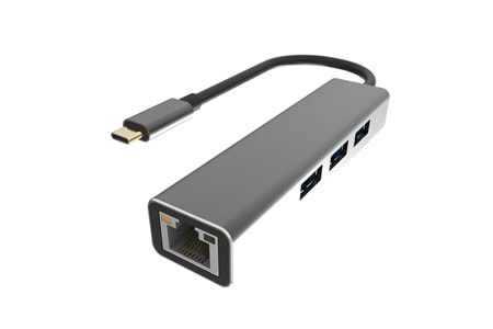 Vcom DH311A Type-C To USB3.0-3+RJ45 Çoklayıcı