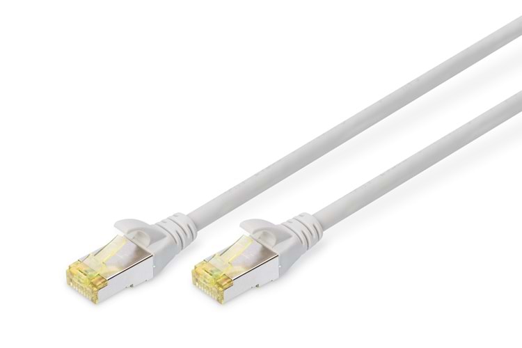 DIGITUS 0.25metre CAT7(CAT6A) S-FTP DK-1644-A-0025-G Gri Patch Kablo (10'lu Paket)
