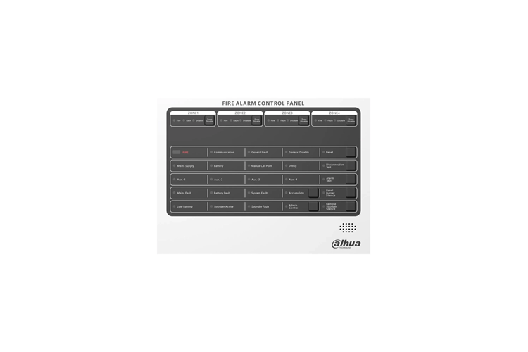 Dahua HY-C102 4 Bölgeli Konvansiyonel Ethernetli Yangın Alarm Paneli Seti (2x12v 5amper Akü dahil)