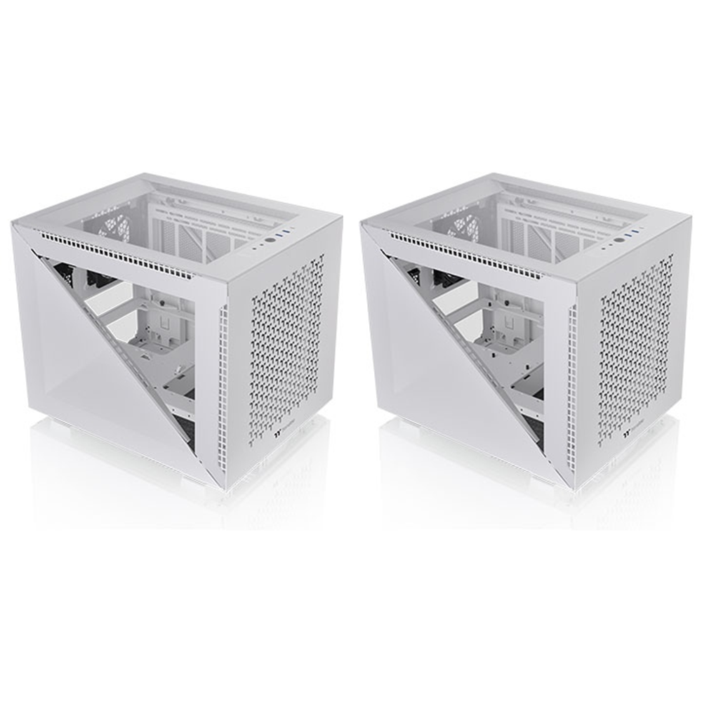 THERMALTAKE DIVIDER 200 TG AIR CA-1V1-00S6WN-01 2-ARGB Fanlı Gamind Micro-Tower PC Kasası Beyaz