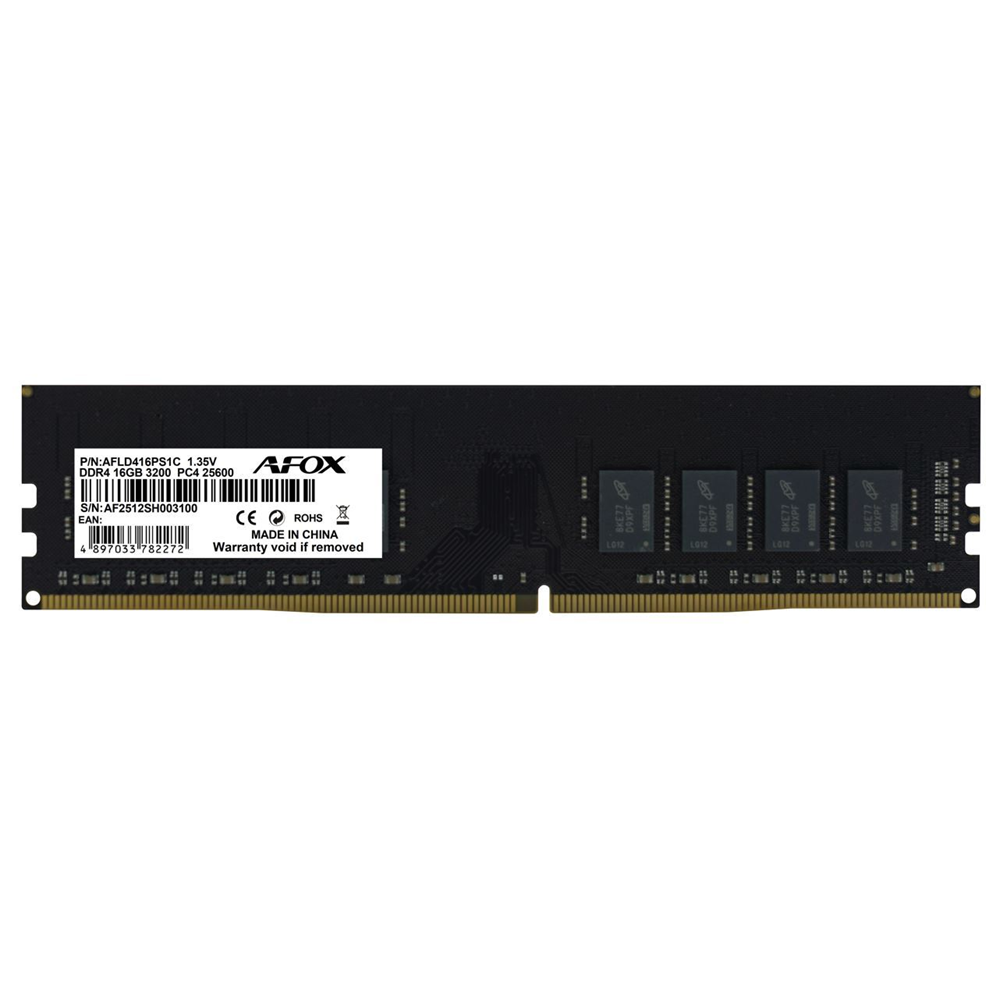 AFOX 16GB DDR4 3200MHZ CL16 PC RAM / VALUE AFLD416PS1C